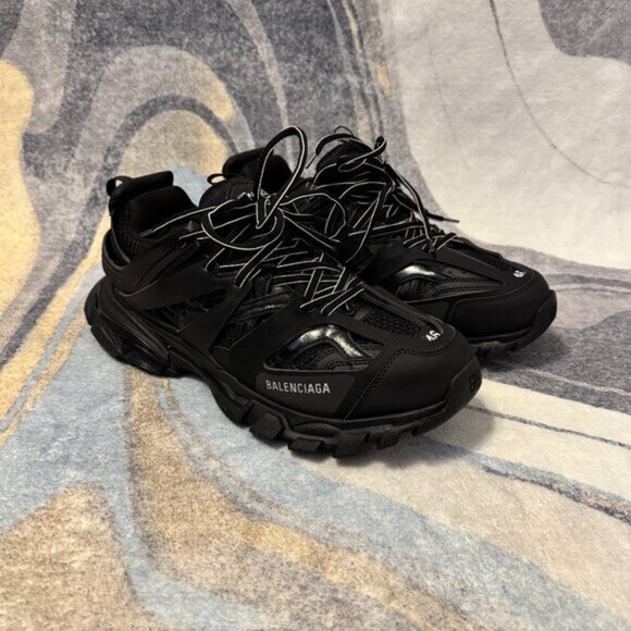 Balenciaga Track Sneaker Triple Black Mens Size 12 - Picture 1 of 7